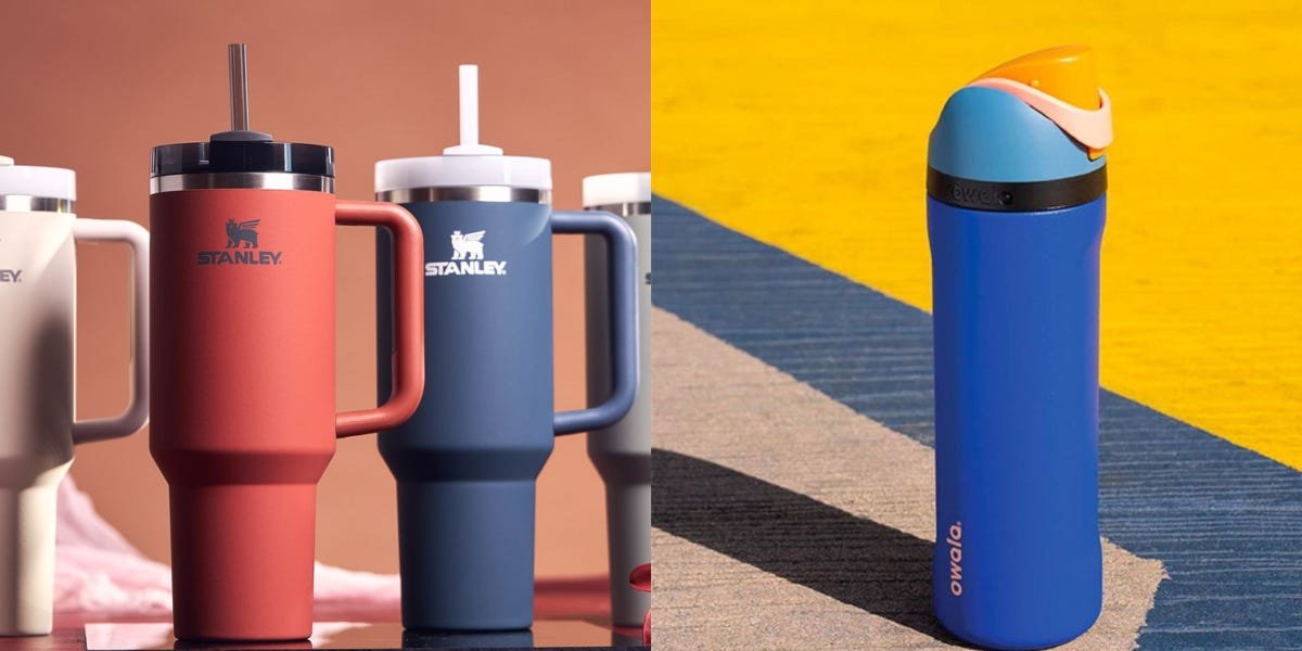 The cool girls have already moved on from Stanley Cups to a different massive water bottle