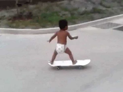 Skateboarding Baby Is The Coolest Baby Ever