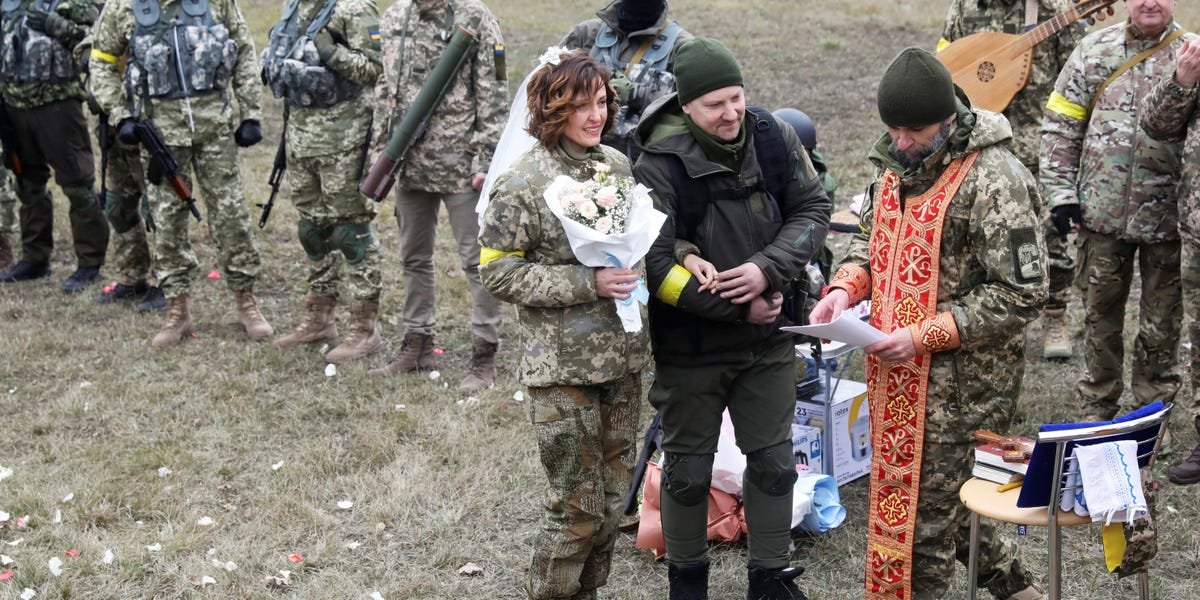 Nearly 4,000 Ukraine couples have gotten married amid the war with Russia
