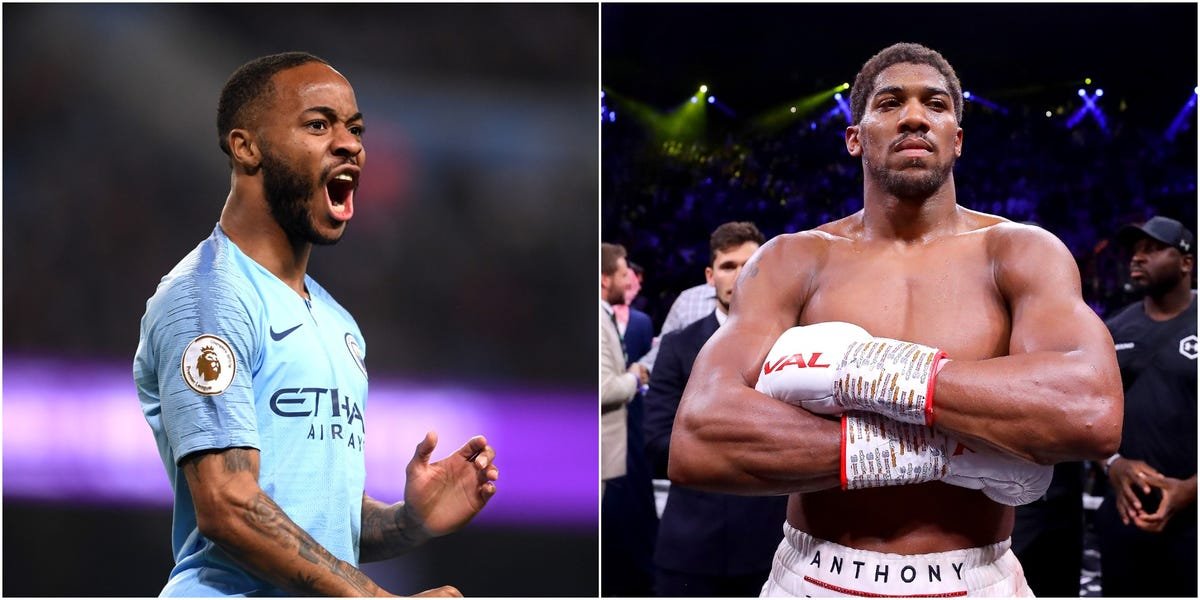 Anthony Joshua and Raheem Sterling, 2 of England's most prominent athletes, said racism is a 'pandemic' that must be eradicated