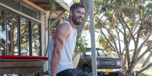 Chris Hemsworth shared a bodyweight workout you can do anywhere — he did the routine in the middle of the ocean on the top deck of a Naval ship
