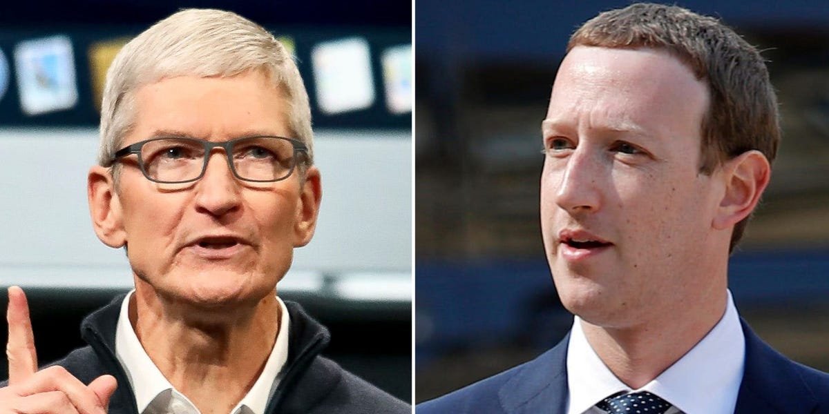 Apple shot back at Facebook after the social media giant reignited a privacy war with full-page attack ads