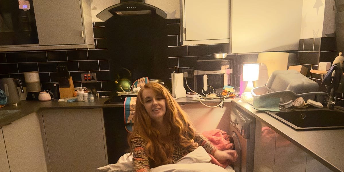 I quit my job and moved back in with my parents. I sleep in a blow-up bed in the kitchen so my teen can have a room of her own.