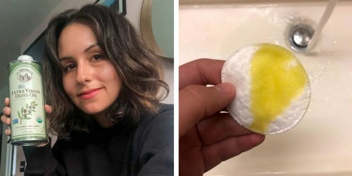I tried using olive oil as cleanser just like J-Lo and Brie Larson do. It made makeup removal way easier than using wipes.