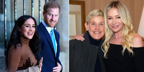 Meghan Markle and Prince Harry attended Ellen DeGeneres and Portia de Rossi's vow renewal, which Kris Jenner officiated