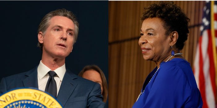 Progressives are pressing California Gov. Gavin Newsom to appoint Barbara Lee to succeed Dianne Feinstein