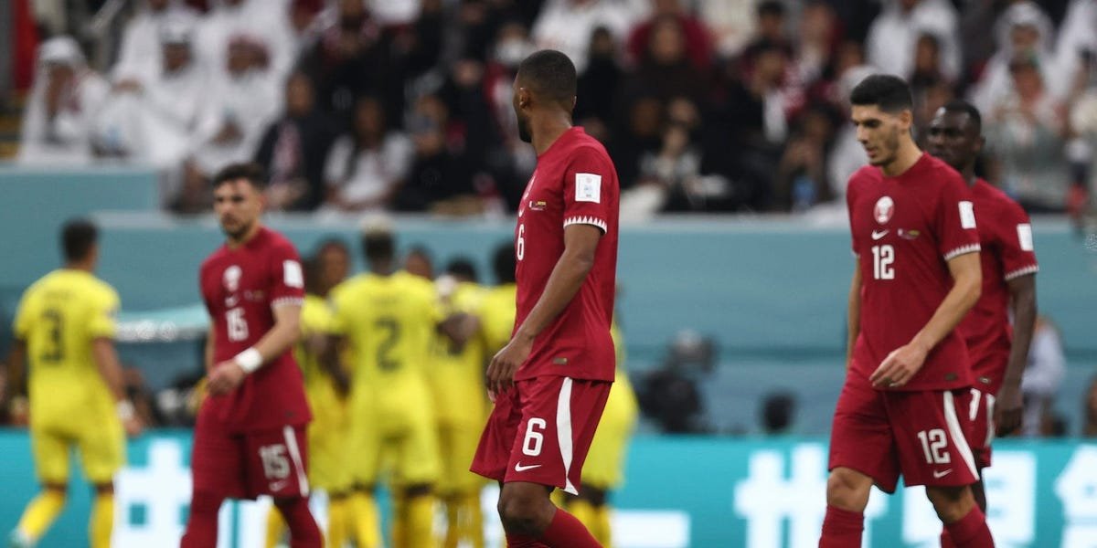 Qatar became the first host nation of a World Cup to ever lose its opening match as it was beaten by Ecuador