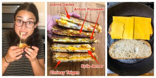 I made 5 celebrities' go-to grilled cheese recipes and Joanna Gaines had the best-looking sandwich