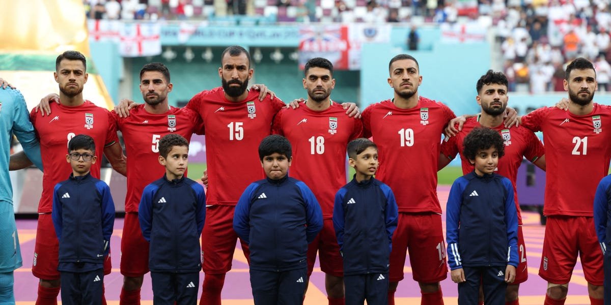 Iran's World Cup soccer team refused to sing the national anthem before their game to show solidarity with protesters fighting the regime back home