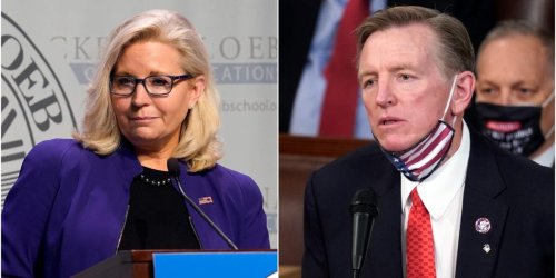 Liz Cheney resurfaced Paul Gosar's deleted tweet supporting Donald Trump's call to terminate the US Constitution: 'Time to condemn Trump yet?'