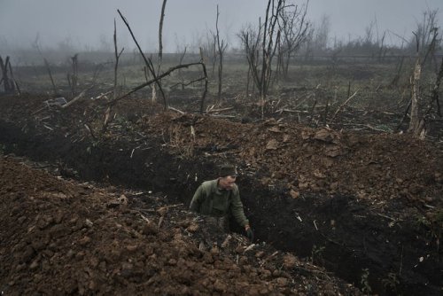 A defiant Ukrainian soldier called in an artillery strike on his own position in a moment of self-sacrifice — and survived