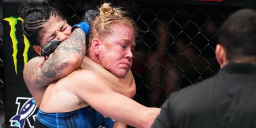 40-year-old fighter Holly Holm's toughness was on display when she escaped a horrible choke in round 2