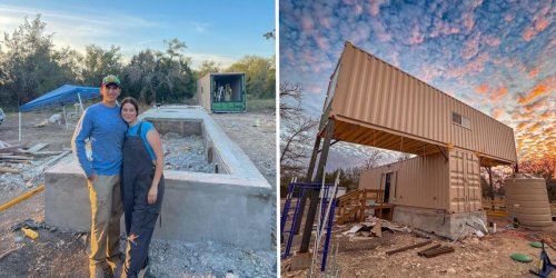 A couple invested $100,000 into a shipping container home that they plan to turn into a rental property