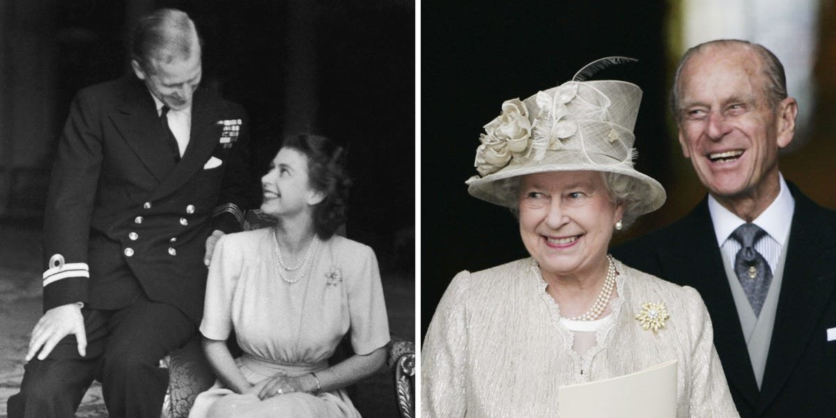 Queen Elizabeth II has died at age 96. Here's a timeline of her and Prince Philip's epic romance