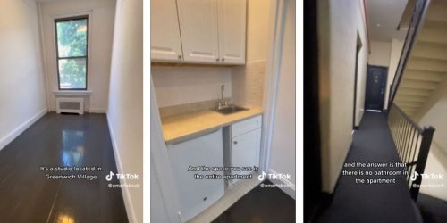 How a 77-square-foot apartment with no bathroom for $2,350 a month sparked a bidding war: 'If you want to be on a prime block, you can't have everything'