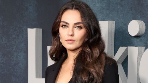 Mila Kunis Paired the Deepest Plunging Blazer With the Tallest Thigh-High Boots