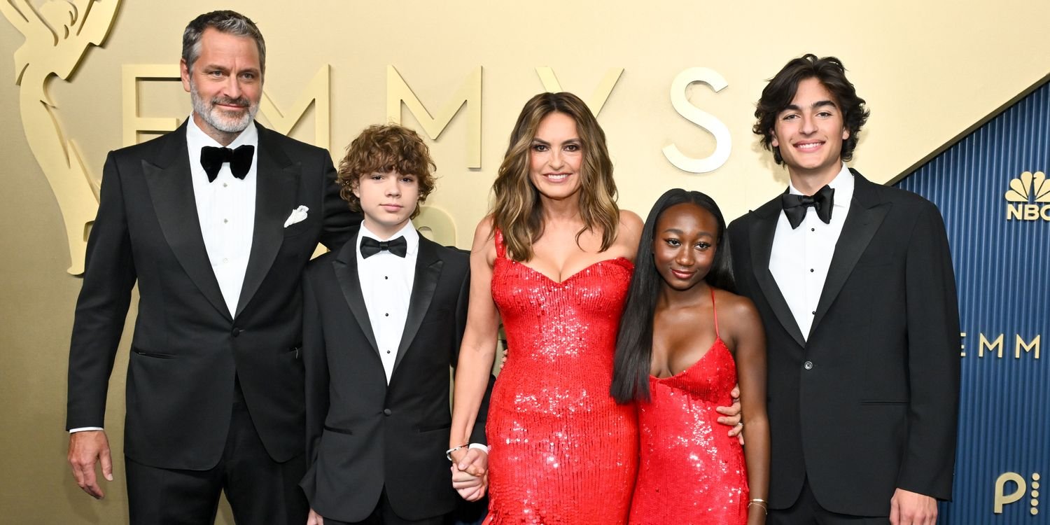 Mariska Hargitay Matches With Daughter, 15, at the Emmys in Plunging Sequin Dresses During Rare Full-Family Outing