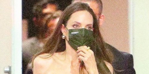 Angelina Jolie Keeps Wearing These $1 Face Masks Everywhere — Even to a Movie Premiere