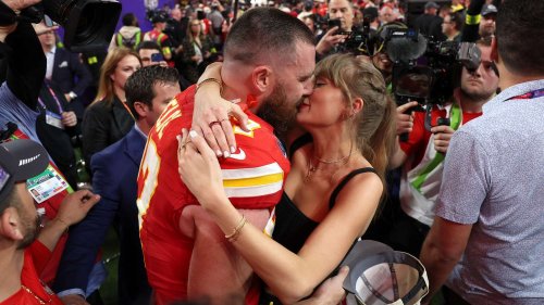 Watch Taylor Swift and Travis Kelce Dance to "Love Story" at the Chiefs Super Bowl After-Party