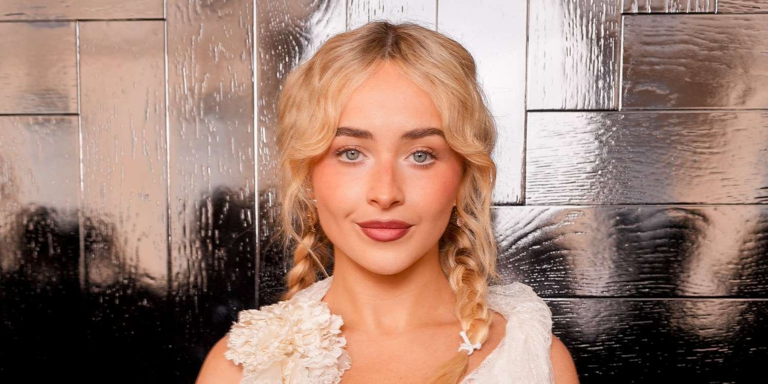 Sabrina Carpenter Hangs Out Outside in Nothing but White Lacy Lingerie and Heels