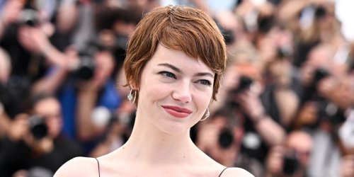 Emma Stone's Boho Plunging Lace Slip Dress Threatens to Break Cannes Rule