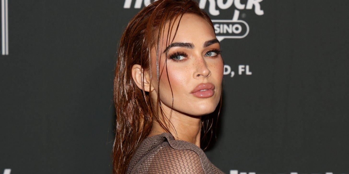 Megan Fox, 40, Embraces the Goth Angel Aesthetic in Sheer Black Underwear and a Floor-Length Veil