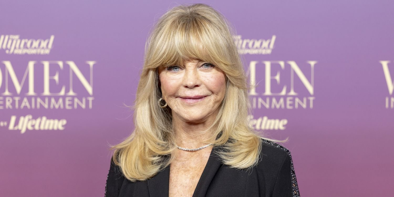 Goldie Hawn, 80, Dances in Plunging Gem-Studded Swimsuit While Holding a Huge Bottle of Wine
