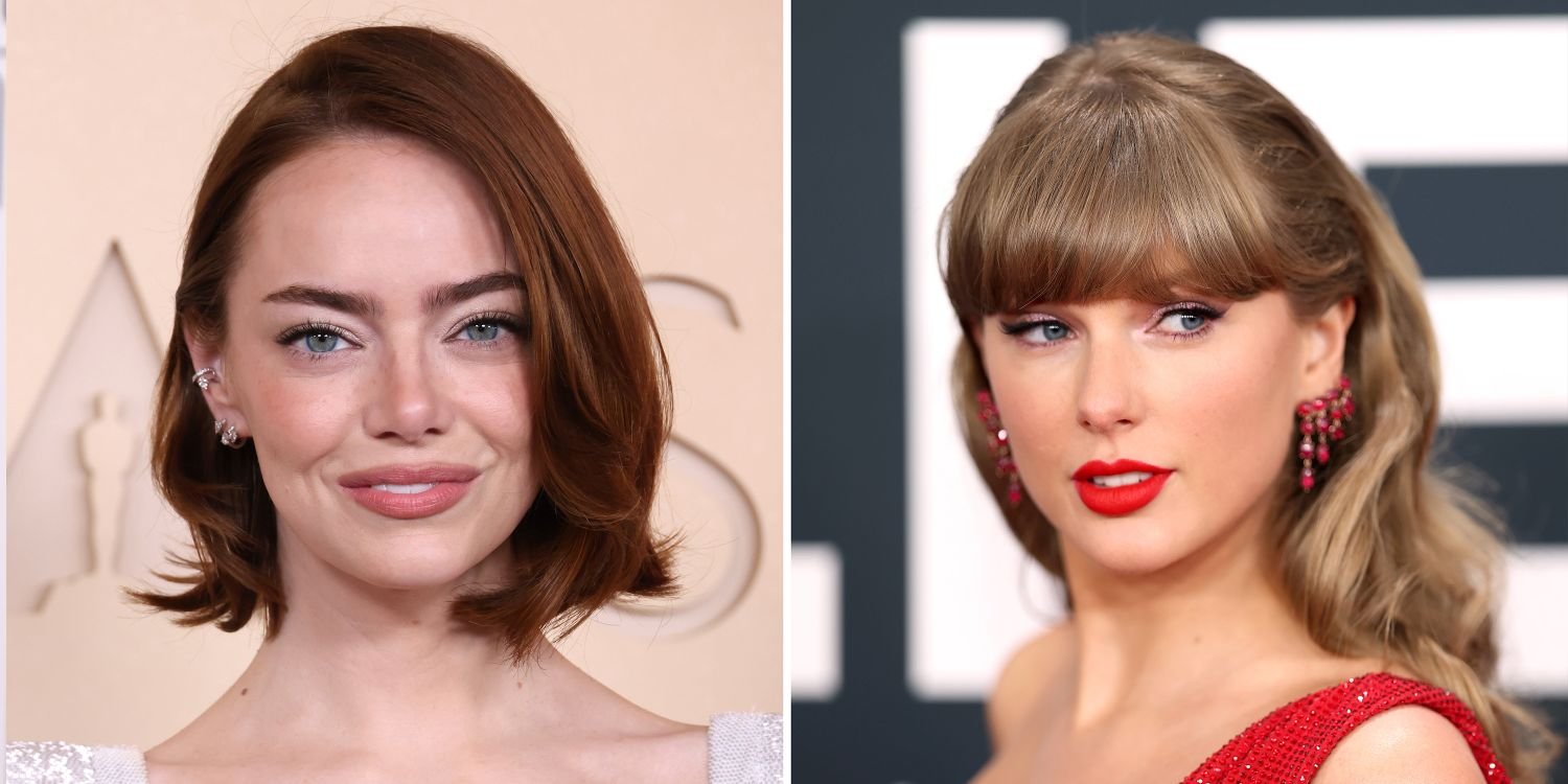 Emma Stone Dazzles With an Elegant Updo at Taylor Swift and Travis Kelce's Wedding