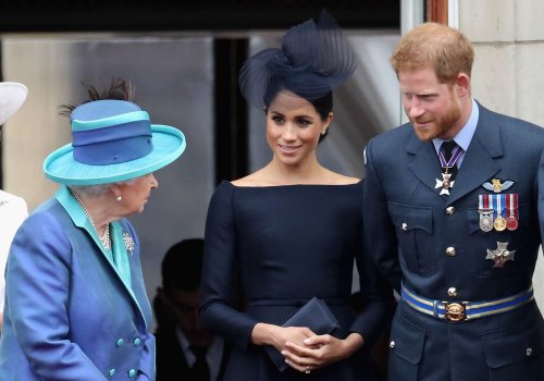 Queen Elizabeth Reportedly Thought Prince Harry Was "Over-In-Love" with Meghan Markle