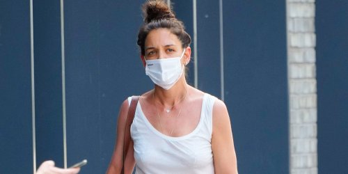 Katie Holmes Styled This Ridiculous Denim Trend in the Most Approachable Way — With Gen Z's Favorite Accessory