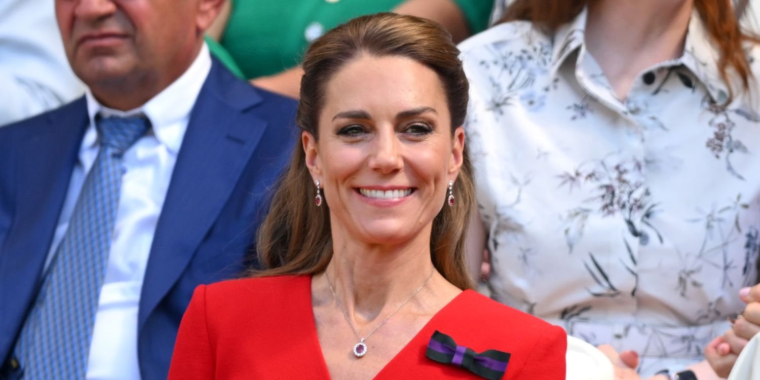 Kate Middleton Radiates in Cherry Red Peplum Dress at Wimbledon Paired With Subtle Nod to Prince George
