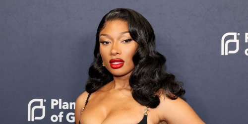 Megan Thee Stallion Shows Off Her Whale Tail in a Denim G-String Thong at Coachella