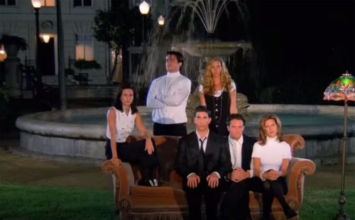 The First Look at the Cast of 'Friends' Recreating the Iconic Opening Credits at the Reunion