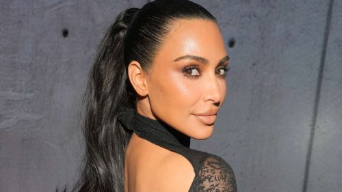 Kim Kardashian Purposefully Didn't Cut the Tag Off Her Backless Balenciaga Dress