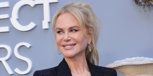 Nicole Kidman's Sparkly Blazer Plunges All the Way Down to Her Waist