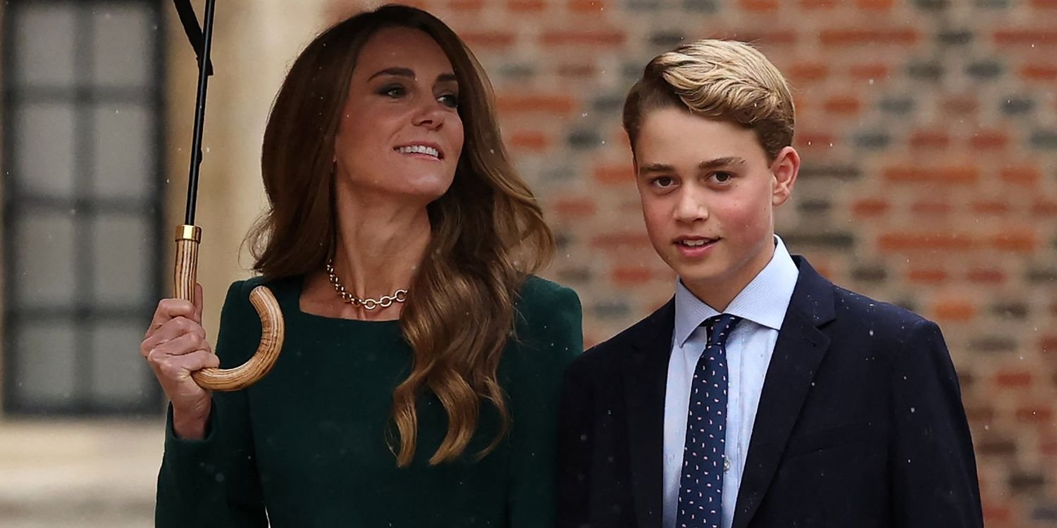 Kate Middleton Rewears Emerald Mididress and $250 Chain Necklace to Drop Prince George Off at Eton