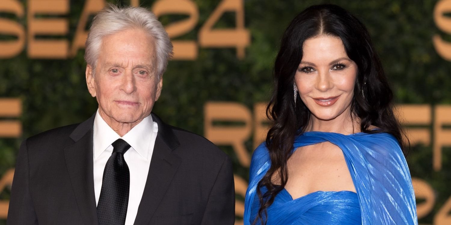 Catherine Zeta-Jones, 57, Stuns in Blue Swimsuit While Packing on the PDA With Michael Douglas, 82, to Celebrate Their J