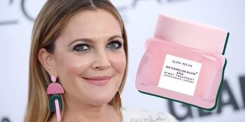 Drew Barrymore Named This Night Serum One of Her Top Gift Picks, and Fans Say It Gives Them “Glowy AF” Skin