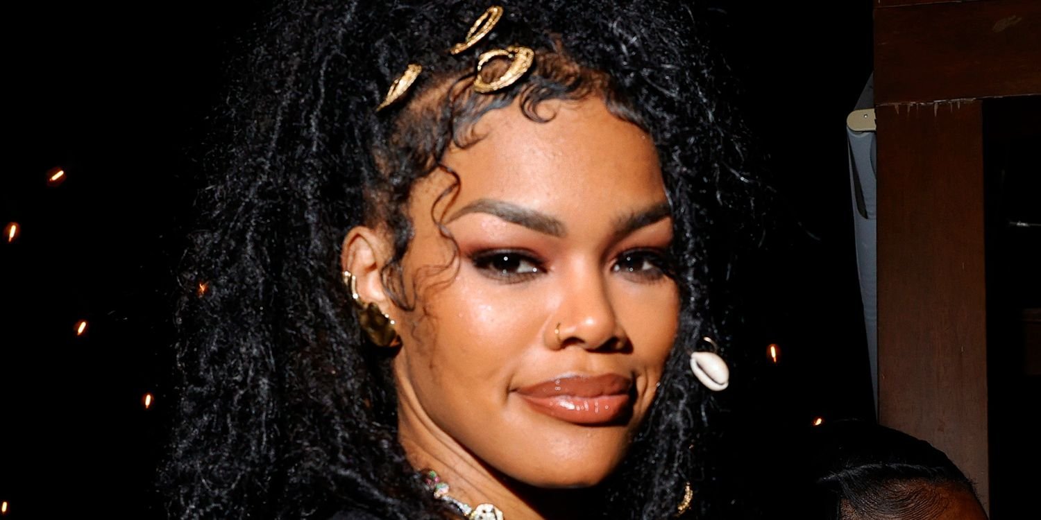 Teyana Taylor’s Daring Bodycon Minidress Plunges Past Her Belly Button