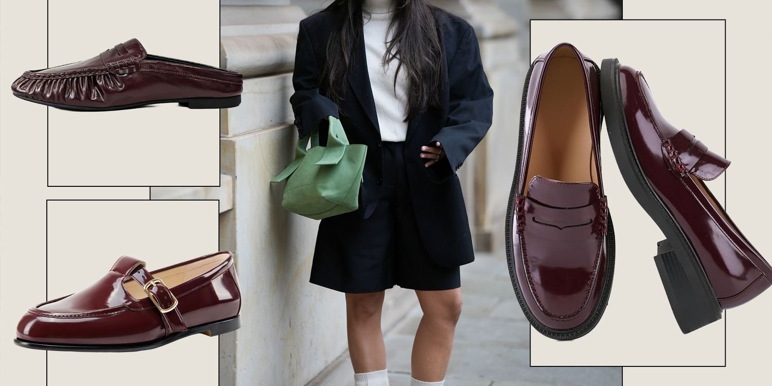 Burgundy Loafers Will Be Fall’s Biggest Trend—Shop Podiatrist-Designed Picks and Gigi Hadid-Lookalikes From $30