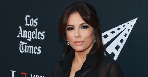 The Slit on Eva Longoria's Sheer LBD Couldn't Have Climbed Any Higher