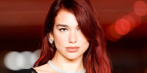 Dua Lipa Embraced Goth-Glam in a Totally See-Through Lace Catsuit and Sheer Skirt
