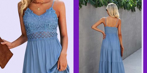 Amazon Shoppers Say This Sleeveless Lace Maxi Dress Is a “Must-Have for Summer,” and It’s on Sale for $33