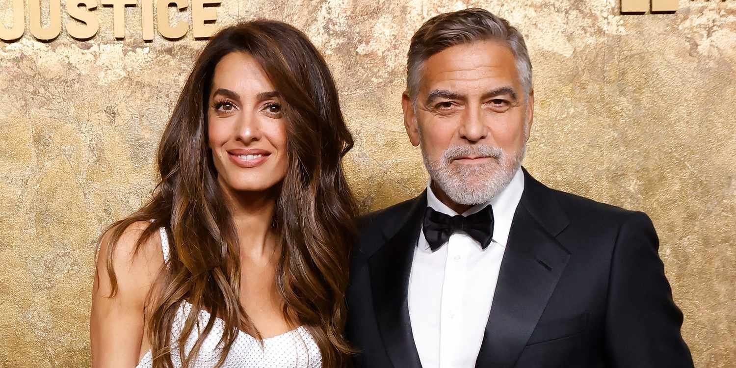 Amal Clooney Wows in Bridal White Dress Dripping With Fringe Alongside George at Their Venice Wedding Venue 12 Years Lat