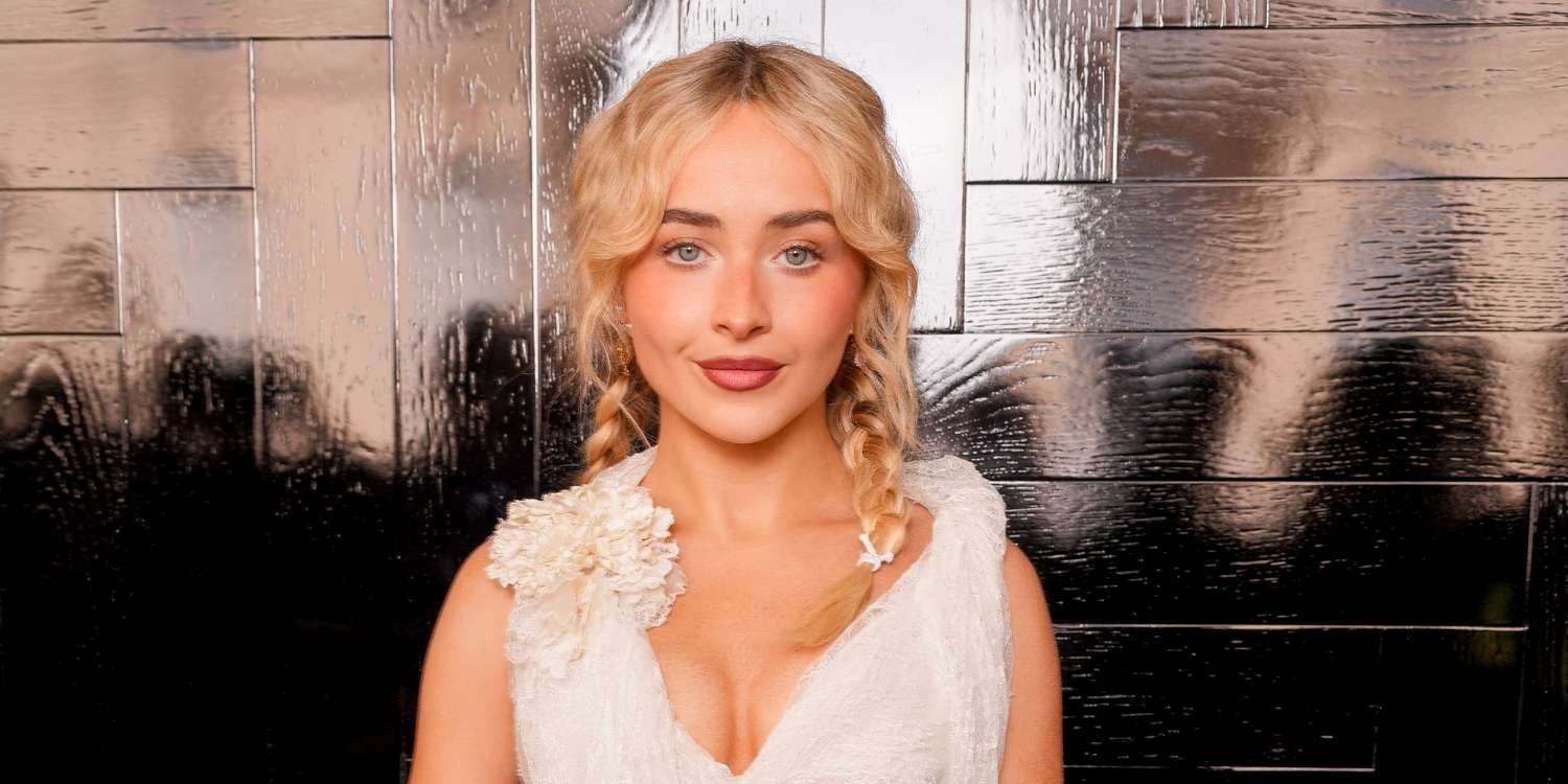 Sabrina Carpenter Surprises in a Dreamy Semi-Sheer White Dress and Major Hair Switch-Up