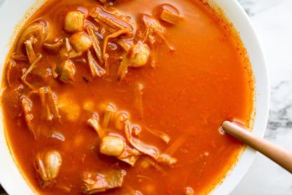 Jackfruit Red Pozole - Intentionally Eat