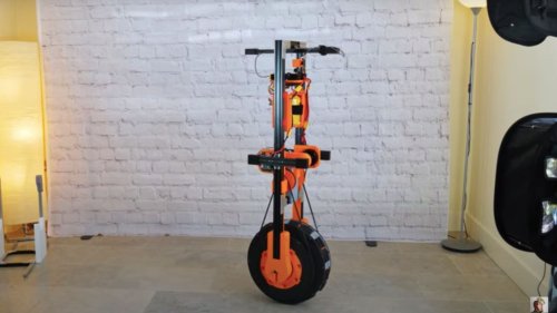 One-wheeled robot that can stand still developed using 3D-printed components