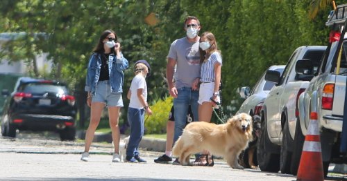 Ben Affleck Introduces Girlfriend Ana de Armas to His 3 Kids and Enjoy a Family Walk With Their Dogs