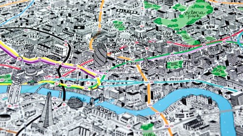 Jenni Sparks is making hand-drawn maps cool again, one city at a time