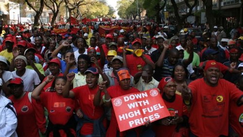 Youth march to Union Buildings for lower fuel, electricity costs, end to load shedding